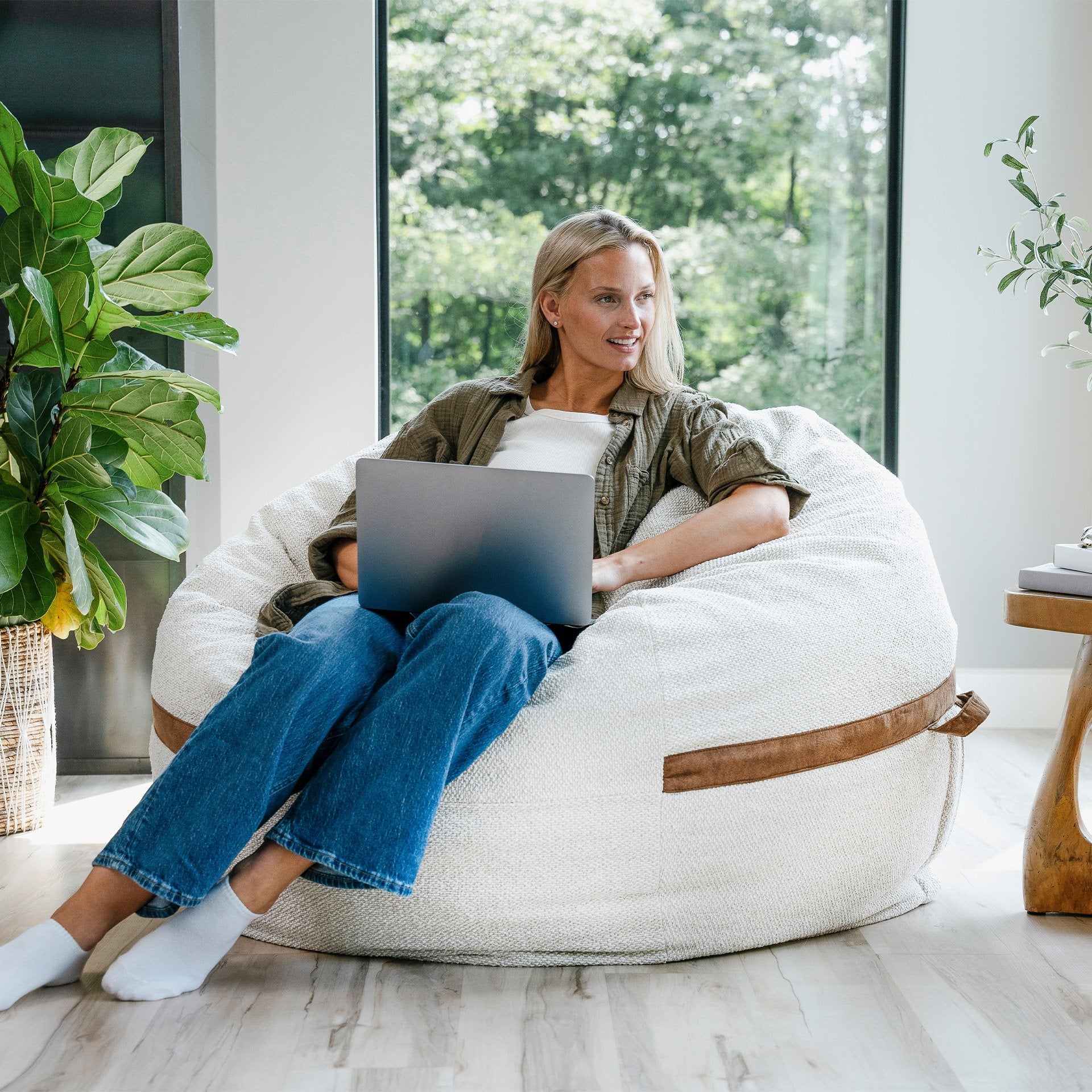 Fuf® 5Ft Foam Bean Bag - Image 104