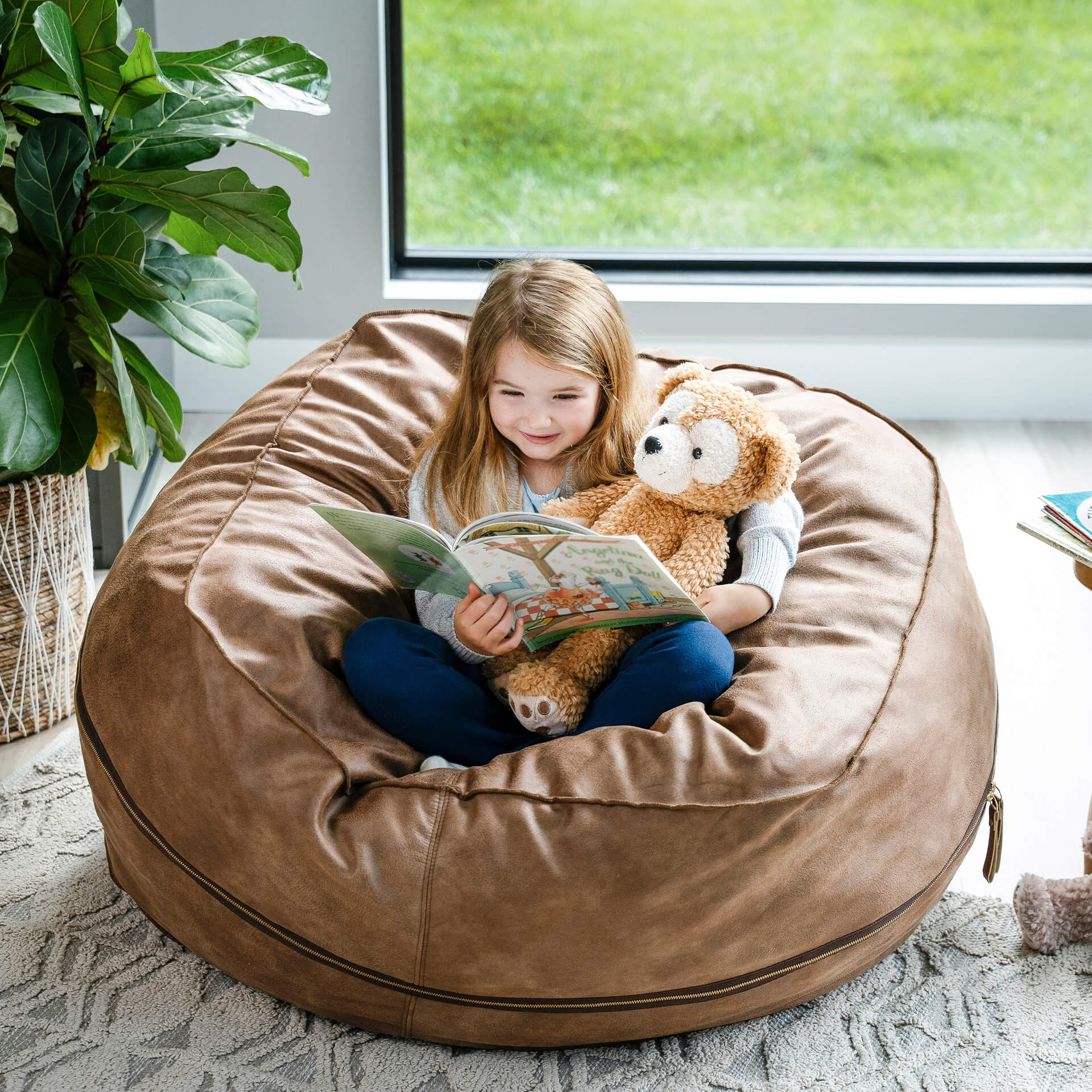 Fuf® 4Ft Foam Bean Bag - Image 132