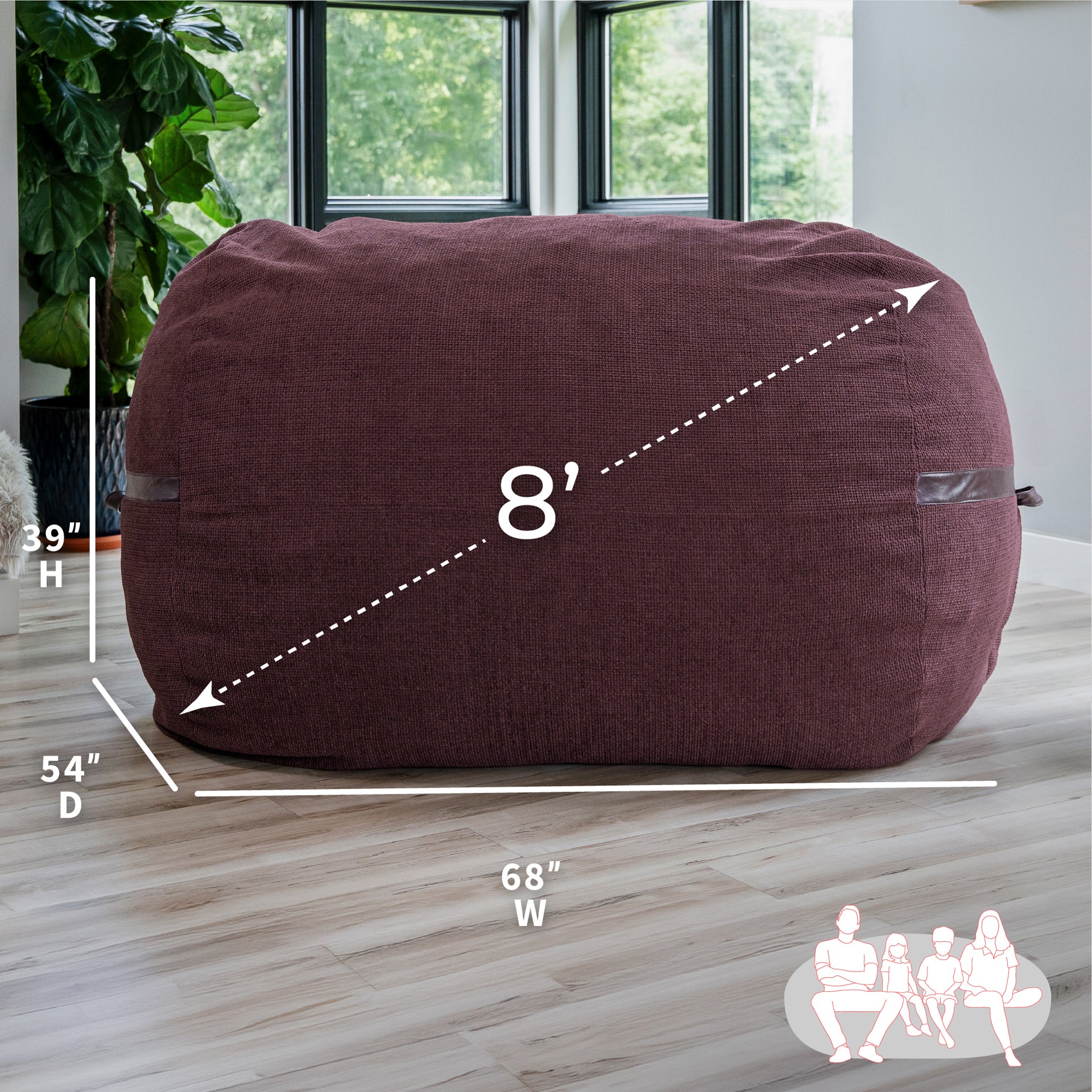 Fuf® 8Ft Giant Bean Bag - Image 10