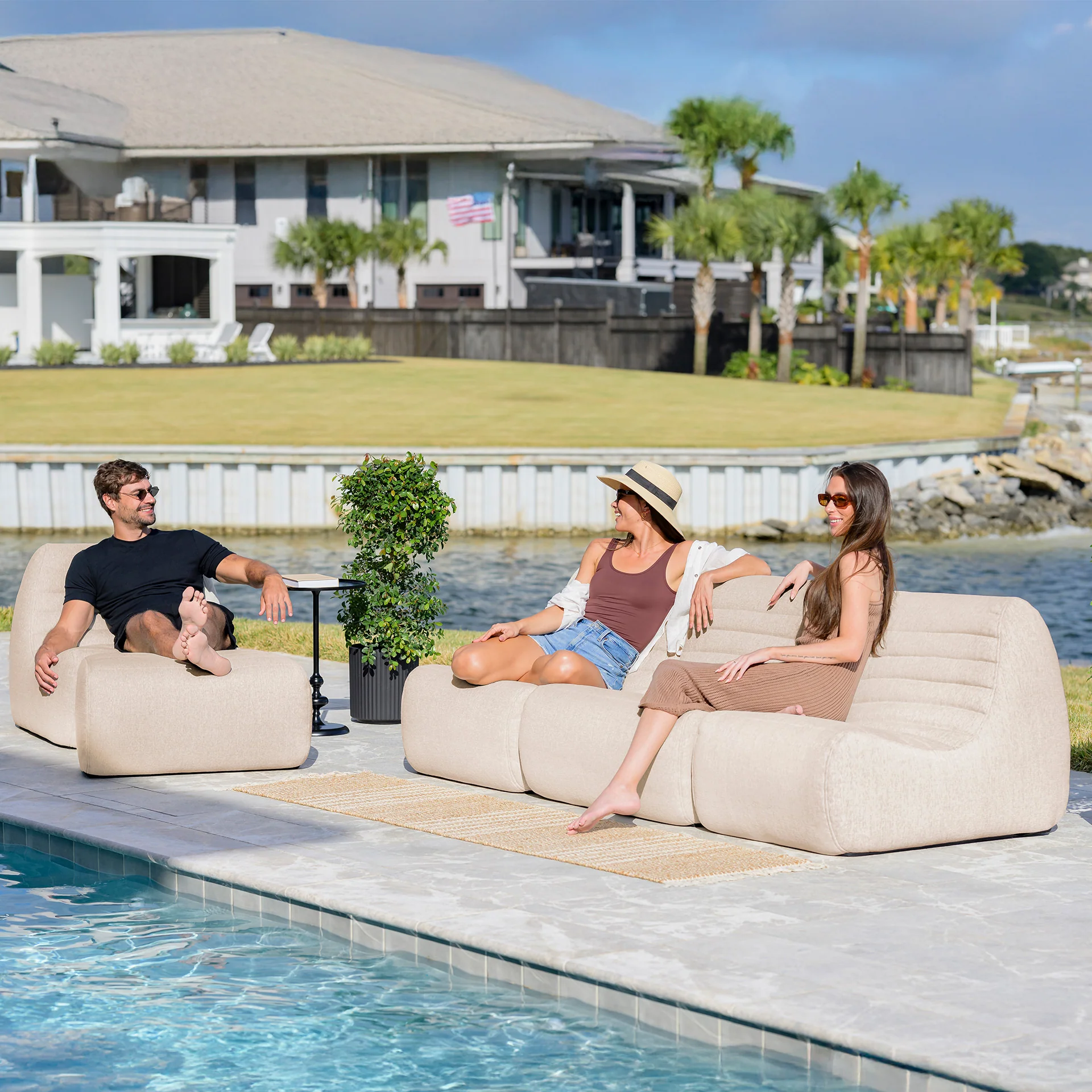 Solvana™ 5 Piece Outdoor Sectional Sofa - Image 15