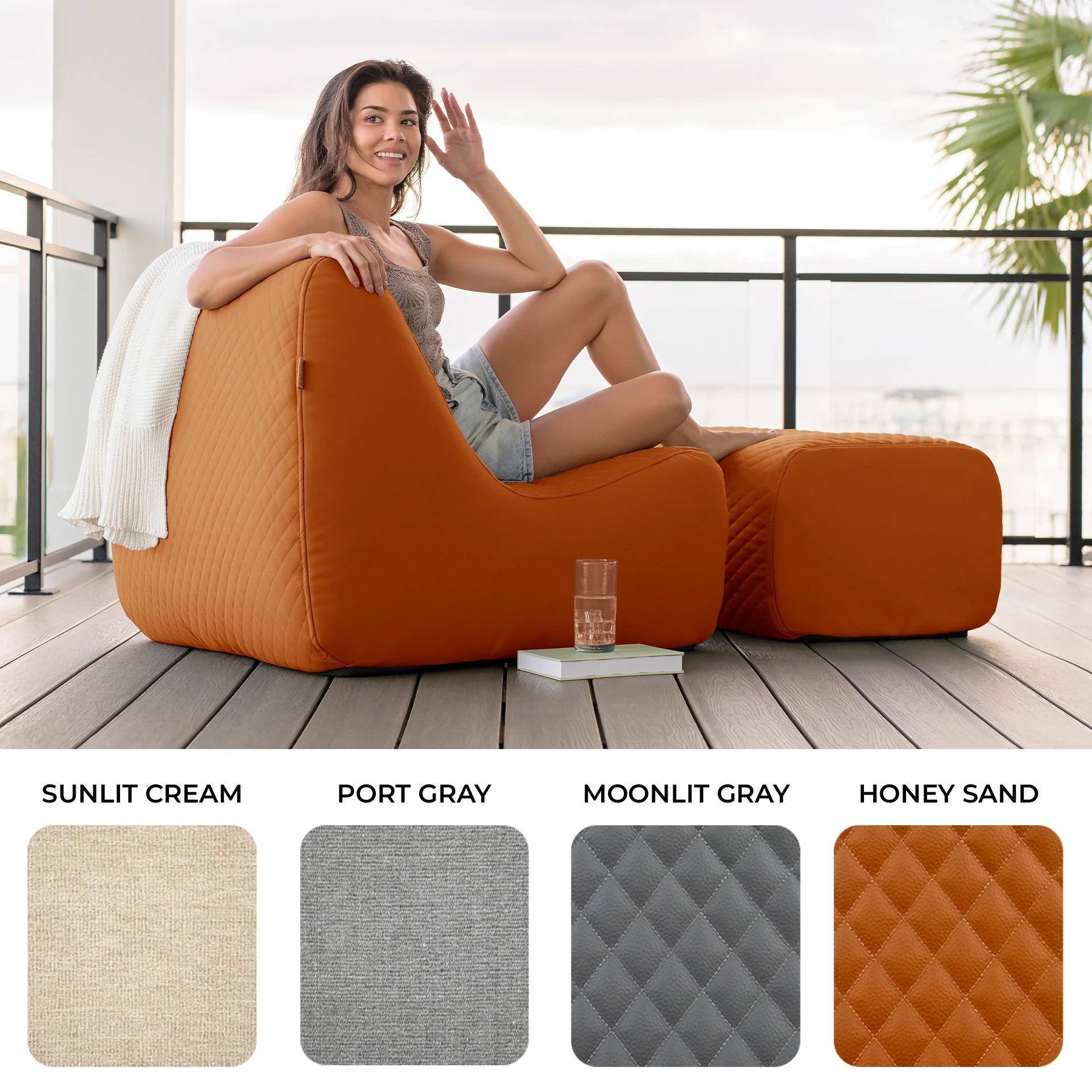 Solvana™ 5 Piece Outdoor Sectional Sofa - Image 3